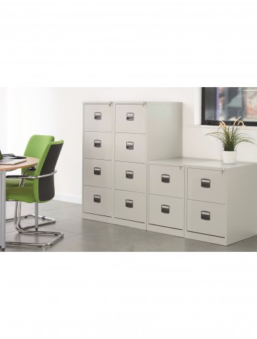 Bisley 3 Drawer Economy Contract Filing Cabinet BCF3 - enlarged view