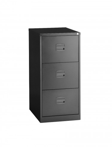 Bisley 3 Drawer Economy Contract Filing Cabinet DCF3 - enlarged view