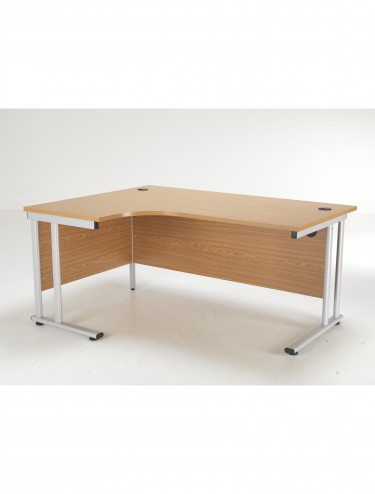 TC Lite 1600mm Left Hand L Shaped Desk Oak TWU1612LHRADNOSV