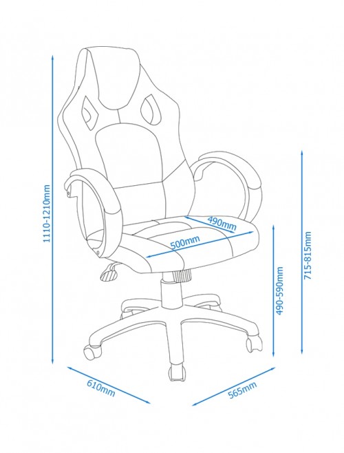 Gaming Chairs - Alphason Daytona Office Chair AOC5006R - enlarged view