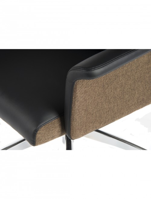 Office Chairs - Teknik Elegance Medium Back Executive Office Chair 6951BLK - enlarged view