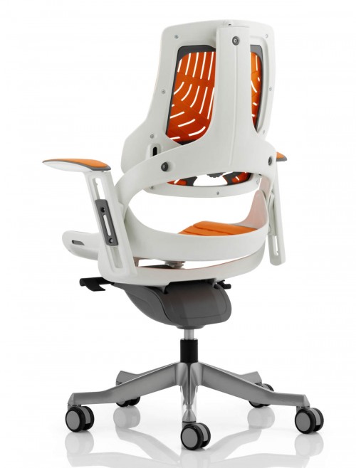 Office Chairs Zure Orange Executive Elastomer Office Chair EX000133 by Dynamic