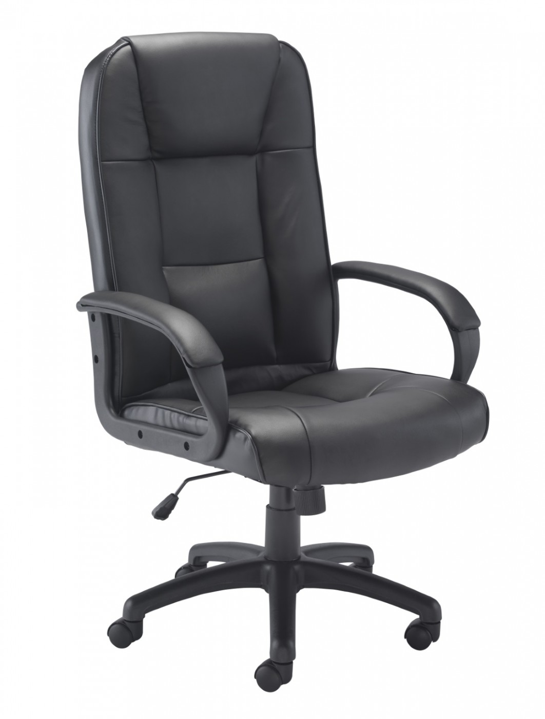 Office Chairs - TC Keno Black Leather Office Chair CH0237 ...