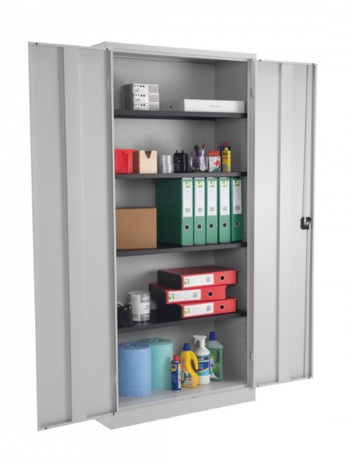 TC Talos 1790mm Metal Office Cupboard Grey TCSDDC1790GR by TC Office
