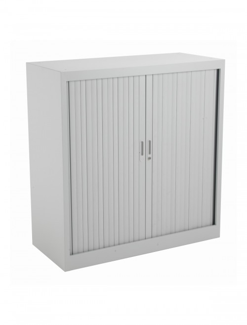 Talos 1050mm Metal Tambour Cupboard Grey TCSOT1050GR by TC Office - enlarged view