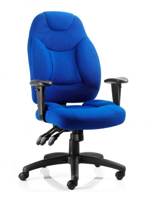 Office Chairs Galaxy Blue Fabric Operators Chair OP000066