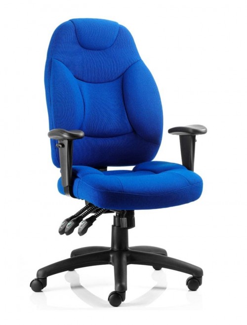 Office Chairs Galaxy Blue Fabric Operators Chair OP000066