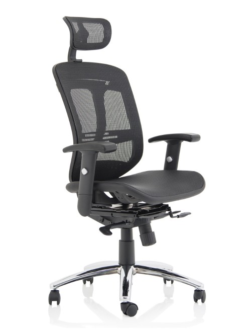 Mirage 2 Executive Mesh Office Chair with Headrest KC0148 - enlarged view