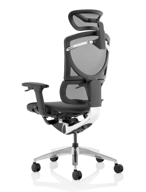 Mesh Office Chair Black Ergo Click Plus 24hr Chair with Headrest PO000063 by Dynamic - enlarged view