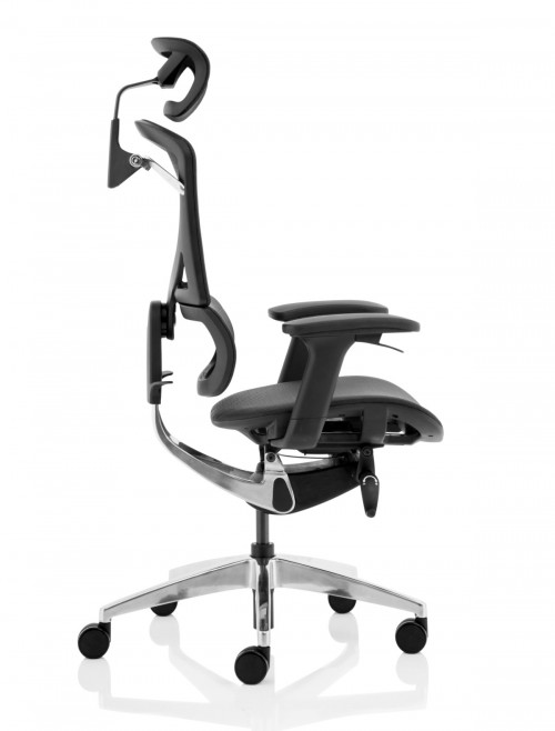 Mesh Office Chair Black Ergo Click Plus 24hr Chair with Headrest PO000063 by Dynamic - enlarged view