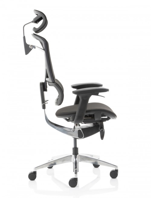 FabriMesh Office Chair Black Ergo Click Plus 24hr Chair with Headrest PO000062 by Dynamic - enlarged view