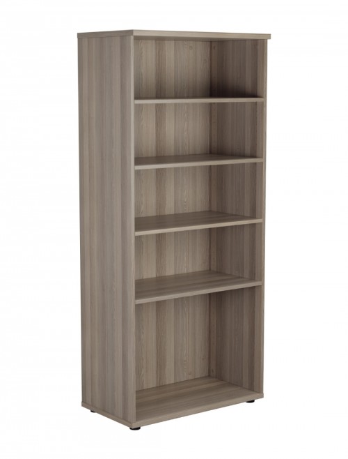 Office Bookcase Grey Oak 1800mm Tall Office Storage Bookcase WDS1845GO by TC - enlarged view