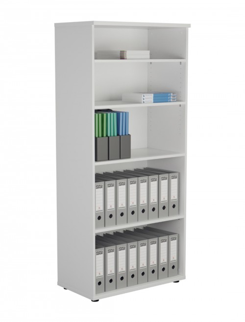 Office Bookcase White 1800mm Tall Office Storage Bookcase WDS1845WH by TC