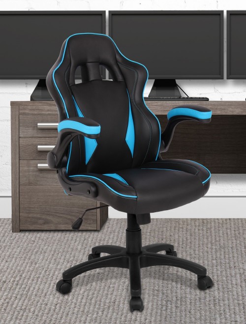 Gaming Chairs Predator Executive Office Chairs Black Blue BCP/H600/BK/BL by Eliza Tinsley - enlarged view