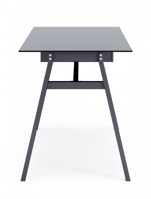 Home Office Desk Black Richmond Computer Desk AW21928BLK by Alphason - enlarged view