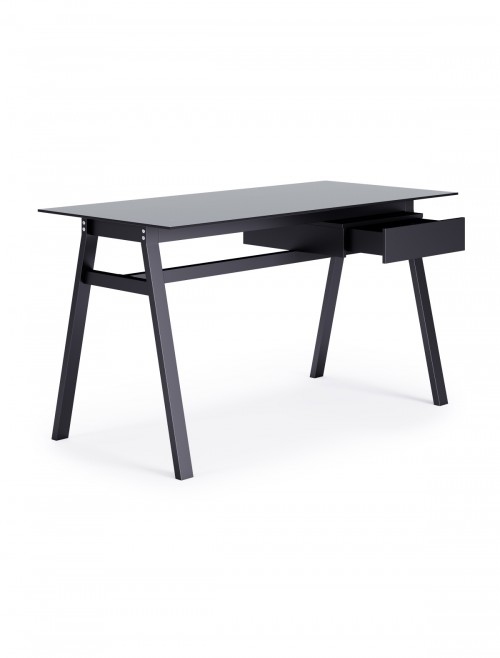 Home Office Desk Black Richmond Computer Desk AW21928BLK by Alphason