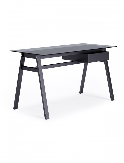 Home Office Desk Grey Richmond Computer Desk AW21928GRY by Alphason - enlarged view
