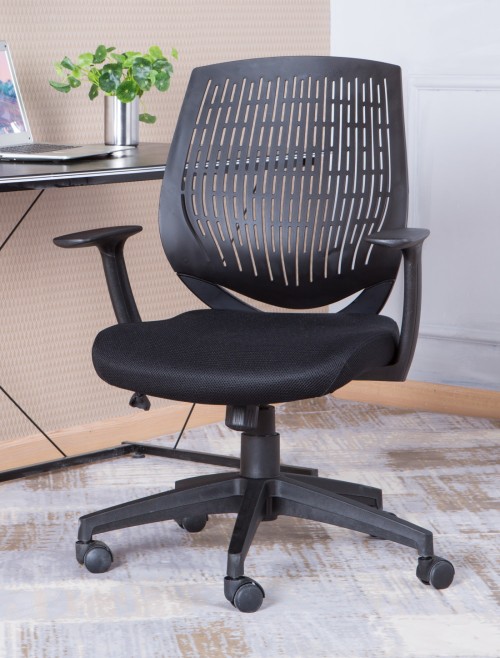 Office Chair Black Malibu Computer Chair AOC5460BLK by Alphason - enlarged view