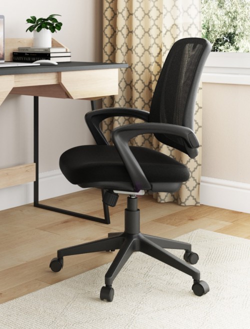 Mesh Office Chair Black Marvin Computer Chair AOC8166BLK by Alphason - enlarged view