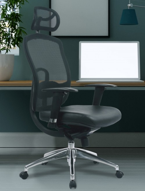 Mesh Office Chair Black Liberty High Back Executive Chair DPA80HBSY/AHR by Eliza Tinsley