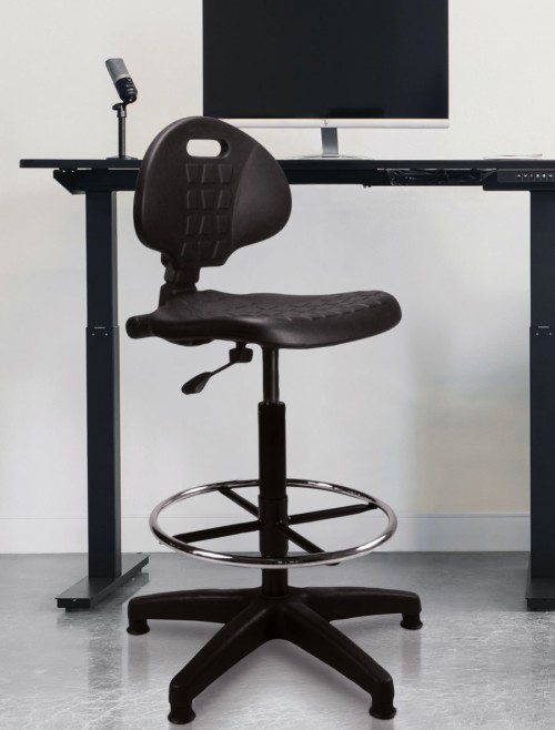 Office Chairs Derwent Polyurethane Draughtsmans Chair DPA/POLY/FCK by Eliza Tinsley - enlarged view
