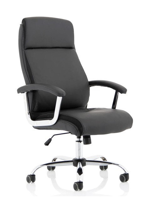 Bonded Leather Office Chair Black Hatley Executive Chair EX000445 by Dynamic - enlarged view