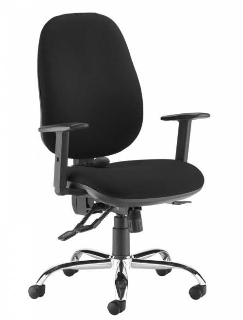 Office Chairs Jota Ergo Extra High Back Asynchro Task Chair JXERGOB by Dams - enlarged view