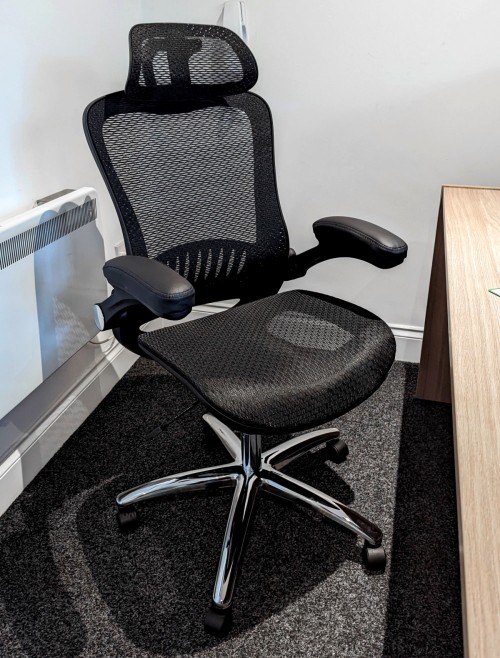Dams Curva High Back Mesh Office Chair CUR300T1 - enlarged view