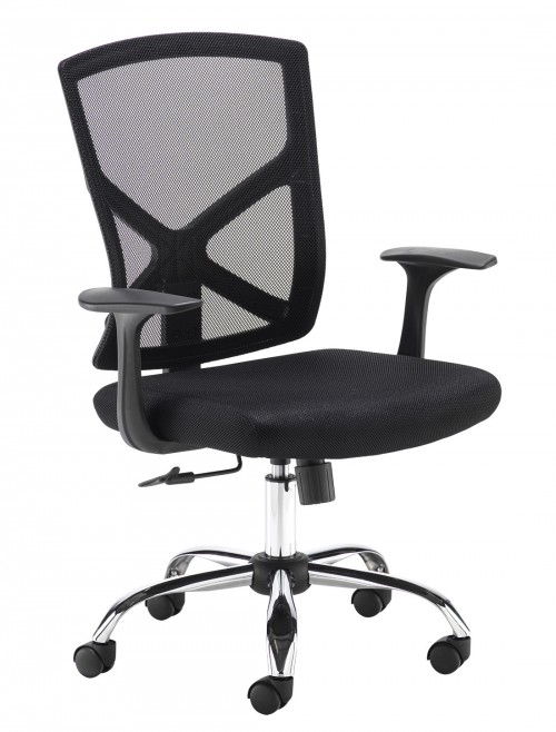 Mesh Office Chair Hale Black Operator Chair HAL300T1-K by Dams - enlarged view
