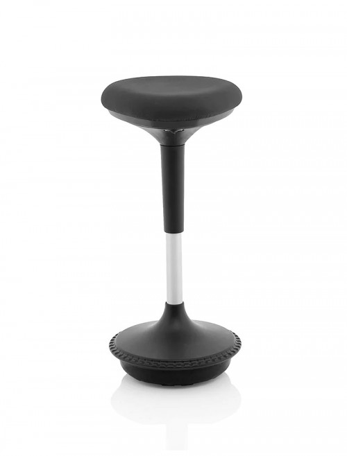 Standing Stool Sitall Black Deluxe Self Balancing Office Stool BR000303 by Dynamic