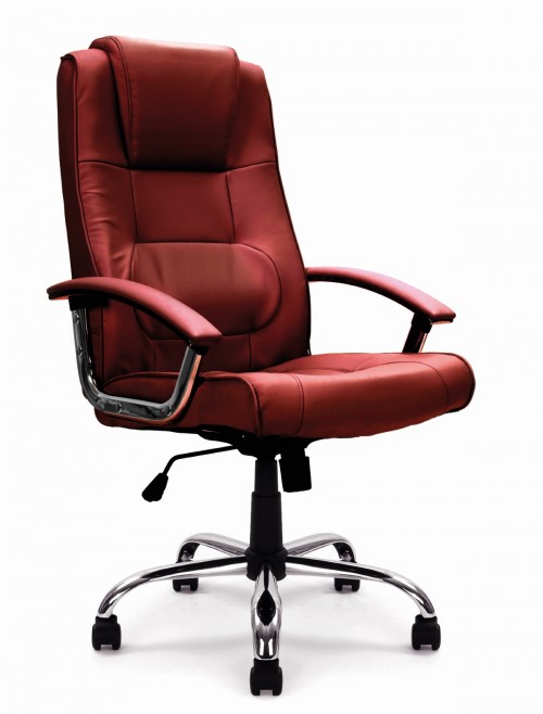 Office Chair Burgundy Leather Westminster Executive Chair DPA2008ATG/LBY by Eliza Tinsley
