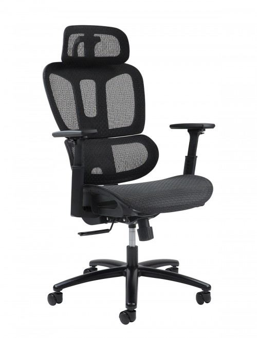 Mesh Office Chair Zala Black Operator Chair ZAL300T1-K by Dams