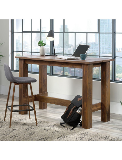 Home Office Desks Counter Height Work Bench Grand Walnut 5427129 by Teknik