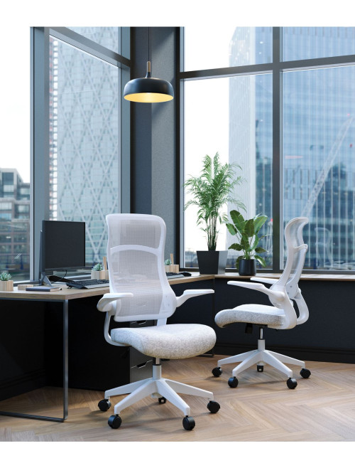 Mesh Office Chair Romsey High Back Grey Task Chair BCM/H476/GY by Nautilus - enlarged view