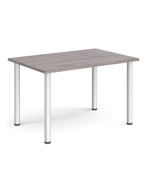 Rectangular Meeting Table Grey Oak 1200mm Wide Table DRL1200-C-GO by Dams - enlarged view
