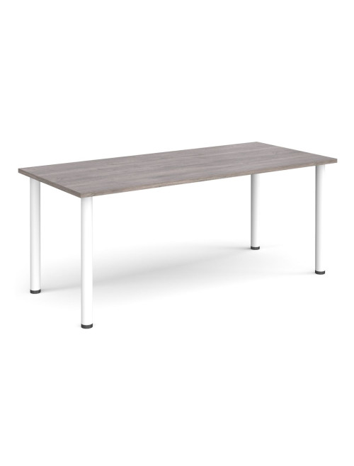 Rectangular Meeting Table Grey Oak 1800mm Wide Table DRL1800-C-GO by Dams - enlarged view