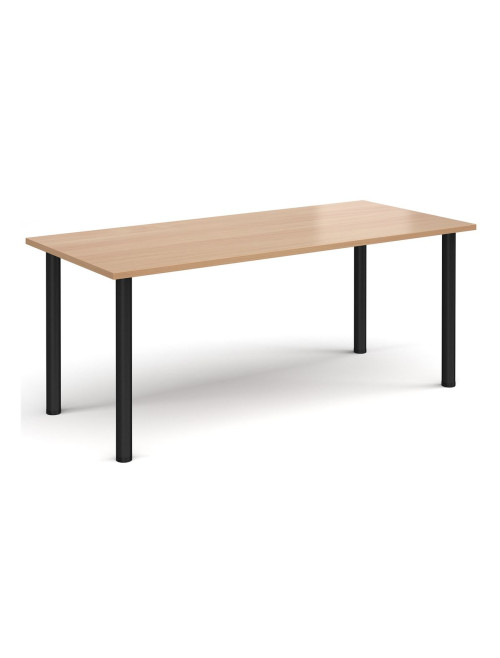 Rectangular Meeting Table Beech 1800mm Wide Table DRL1800-C-B by Dams - enlarged view