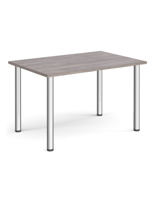 Rectangular Meeting Table Grey Oak 1200mm Wide Table DRL1200-C-GO by Dams