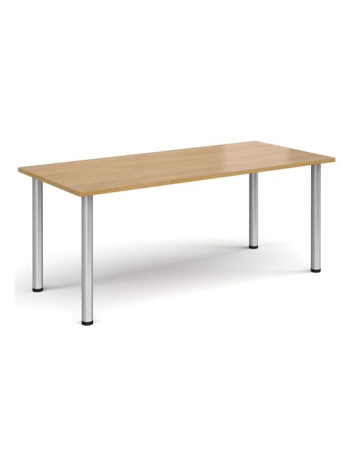 Rectangular Meeting Table Oak 1800mm Wide Table DRL1800-C-O by Dams - enlarged view