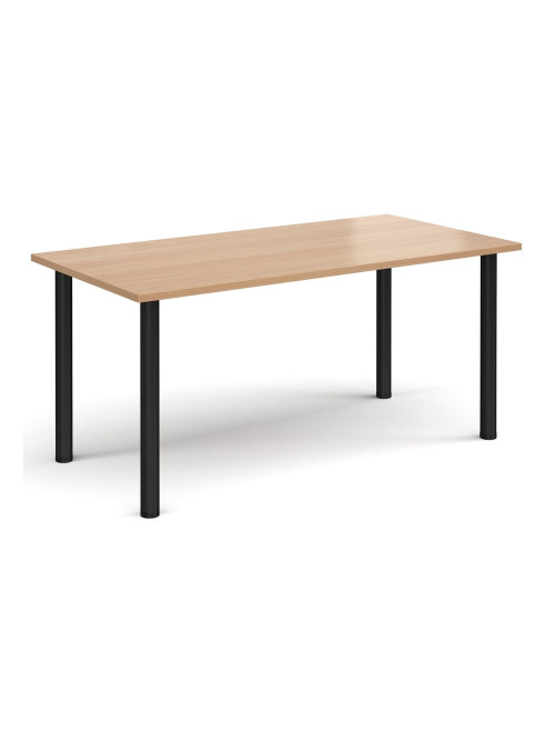 Rectangular Meeting Table Beech 1600mm Wide Table DRL1600-C-B by Dams - enlarged view