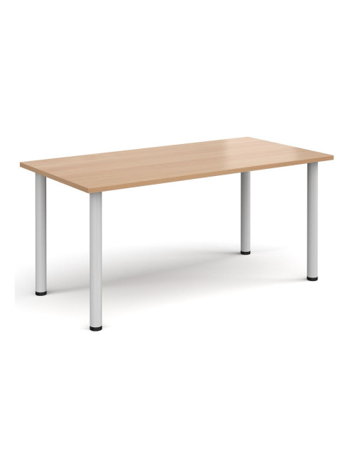 Rectangular Meeting Table Beech 1600mm Wide Table DRL1600-C-B by Dams - enlarged view