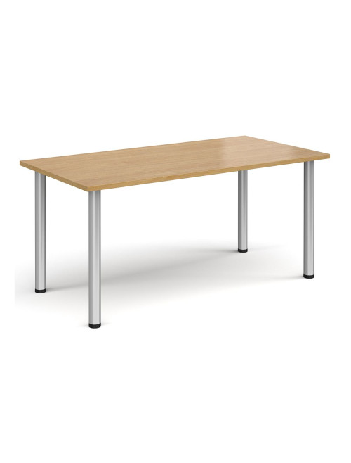 Rectangular Meeting Table Oak 1600mm Wide Table DRL1600-C-O by Dams - enlarged view