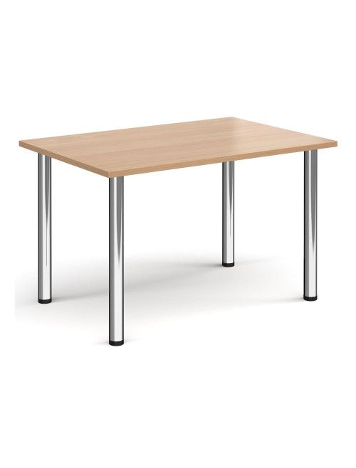 Rectangular Meeting Table Beech 1200mm Wide Table DRL1200-C-B by Dams