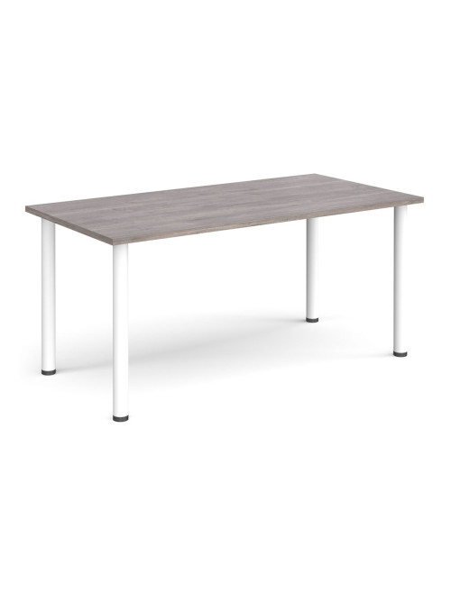 Rectangular Meeting Table Grey Oak 1600mm Wide Table DRL1600-C-GO by Dams - enlarged view
