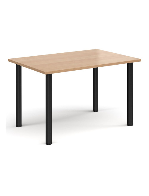 Rectangular Meeting Table Beech 1200mm Wide Table DRL1200-C-B by Dams - enlarged view