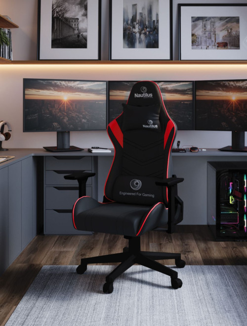 Office Chairs Red/Black Apollo Ergonomic Gaming Chair by Nautilus