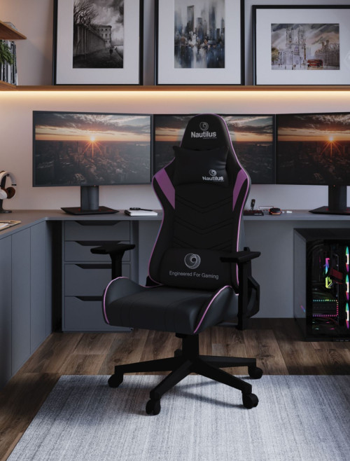 Office Chairs Purple/Black Apollo Ergonomic Gaming Chair by Nautilus