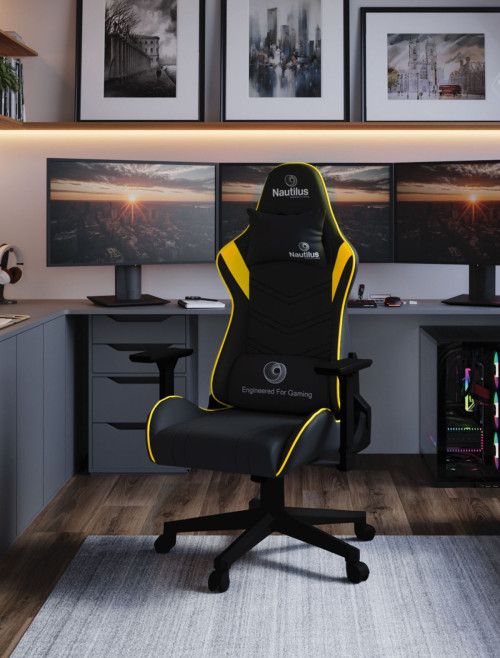 Office Chairs Yellow/Black Apollo Ergonomic Gaming Chair by Nautilus