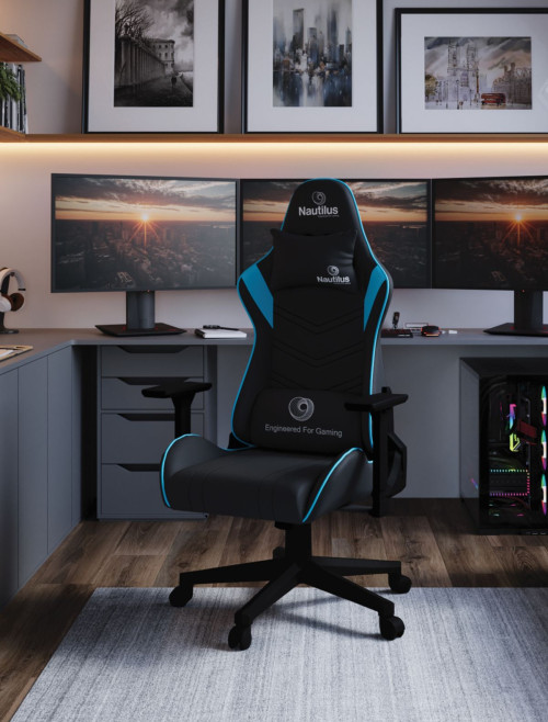 Office Chairs Blue/Black Apollo Ergonomic Gaming Chair by Nautilus