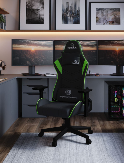 Office Chairs Green/Black Apollo Ergonomic Gaming Chair by Nautilus
